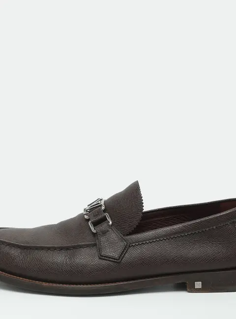 Louis Vuitton Major Size 44.5 Brown Leather Loafers & Moccasins