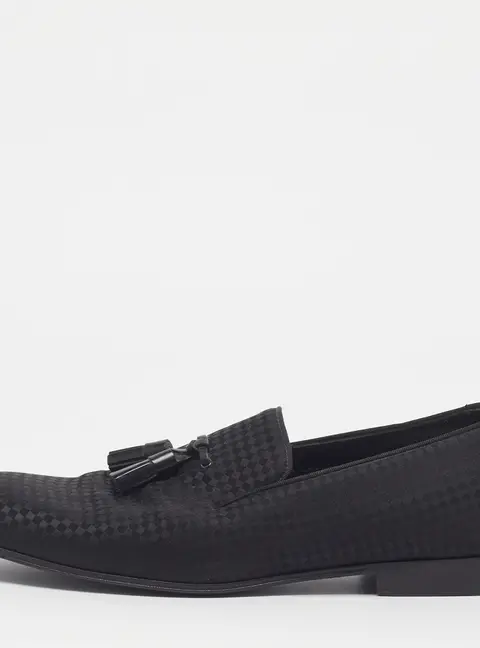 Louis Vuitton Solferino Size 41 Black Jacquard Loafers