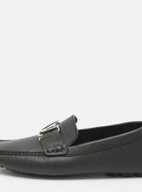 Louis Vuitton Monte Carlo Size 40 Black Leather Loafers