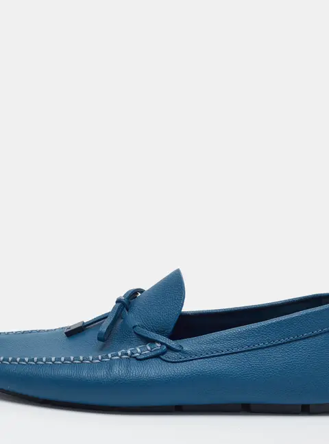 Louis Vuitton Monte Carlo Size 44 Blue Leather Loafers