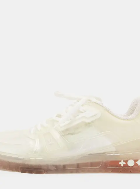 Louis Vuitton LV Trainer Size 41.5 Transparent PVC Low Top Sneakers
