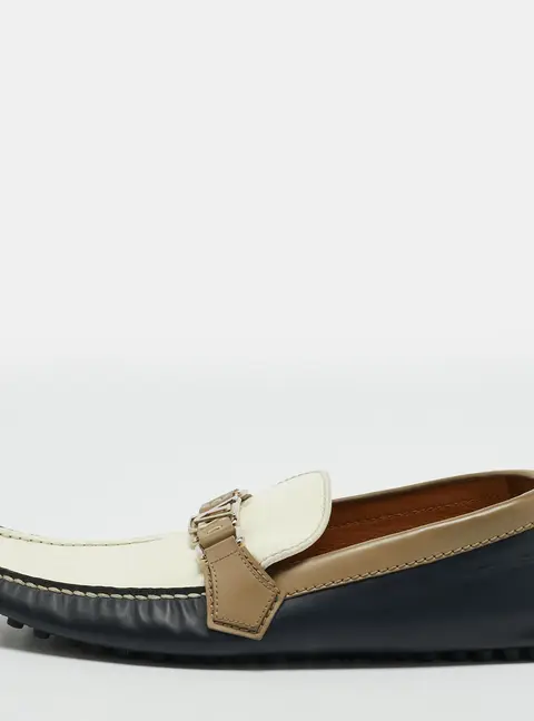 Louis Vuitton Hockenheim Size 43 Tricolor Leather Loafers