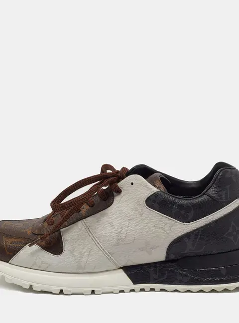 Louis Vuitton Run Away Size 41 Brown Monogram Canvas Lace Up Sneakers