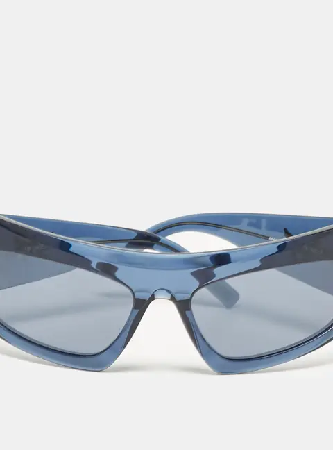 MCM Blue MW0001 90X Shield Sunglasses
