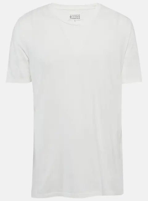 Maison Martin Margiela Off-White Cotton Knit T-Shirt XL