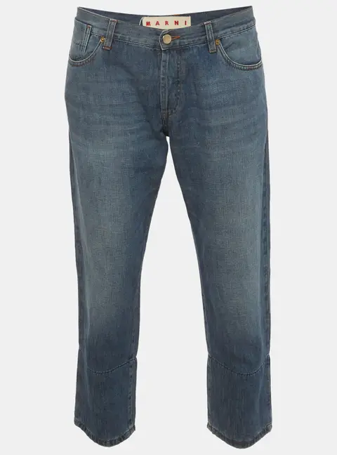 Marni Blue Denim Straight Fit Jeans M/Waist 35"