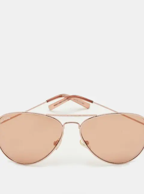 Michael Kors Rose Gold M3005S Kennedy Flash Aviator Sunglasses