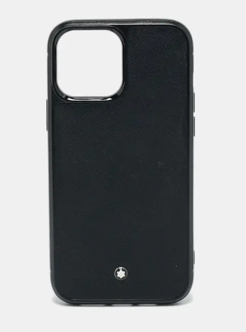 Montblanc Sartorial Black Rubber iPhone 14 Pro Case