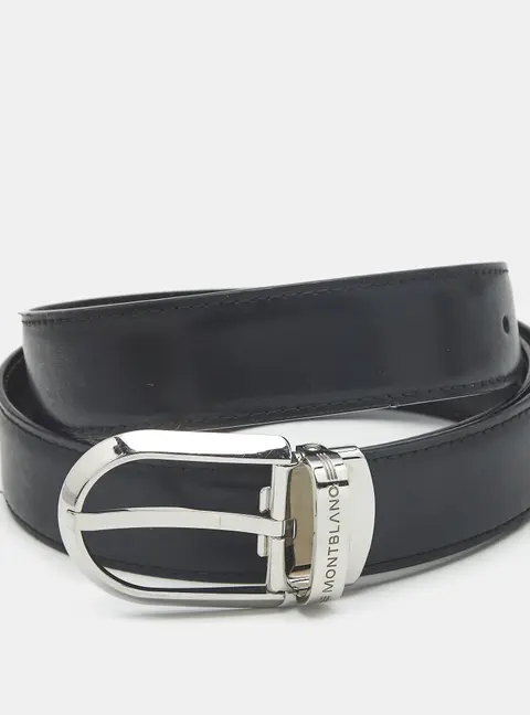 Montblanc M Reversible Buckle Belt Black/Brown Leather