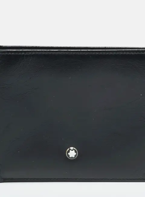 Montblanc Meisterstuck Black Leather 6CC Bifold Wallet