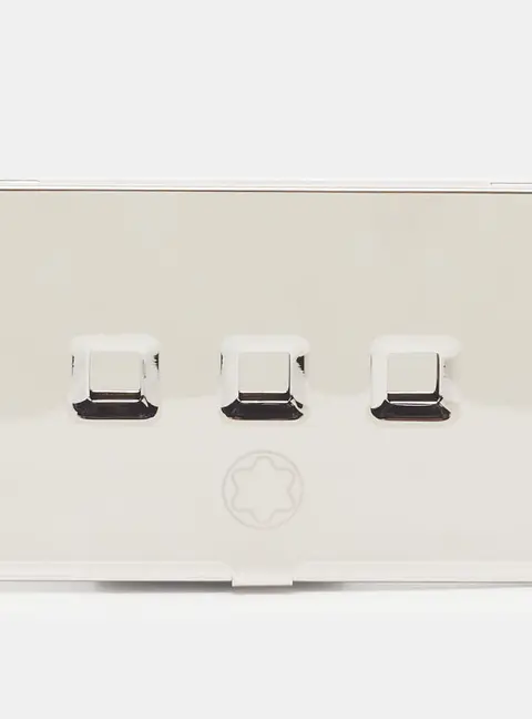 Montblanc Silver Metal Business Card Holder