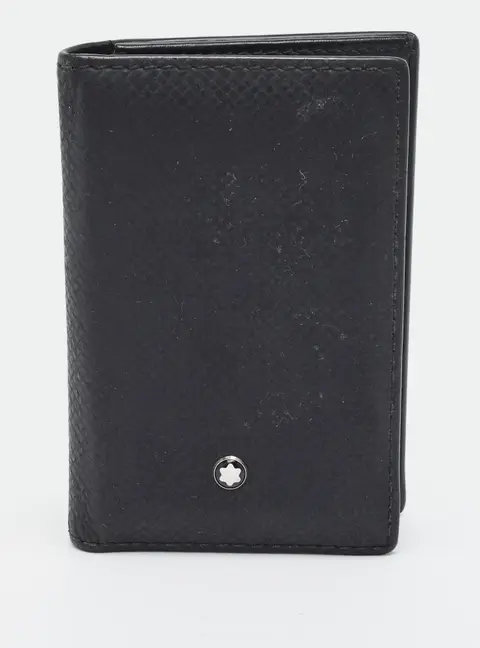 Montblanc Meisterstuck Black Leather Card Case
