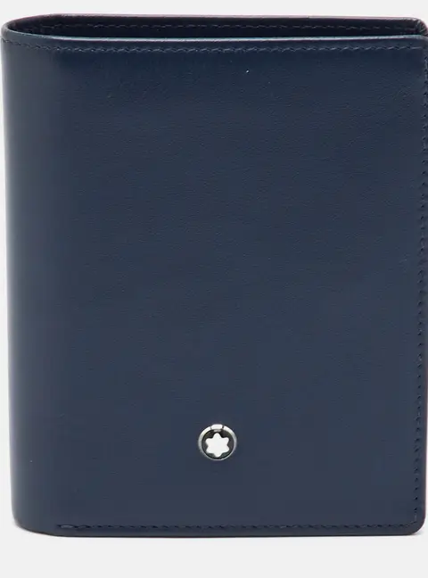 Montblanc Meisterstuck Blue Leather Business Card Holder