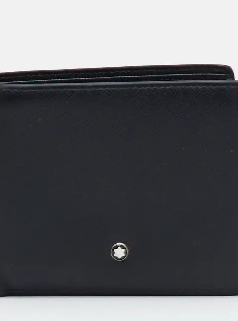 Montblanc Black Leather Meisterstuck Bifold Wallet