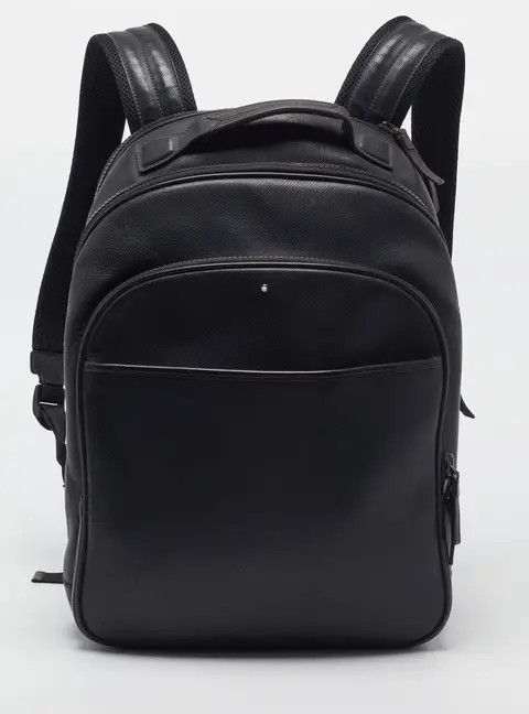 Montblanc Sartorial Black Textured Leather Backpack
