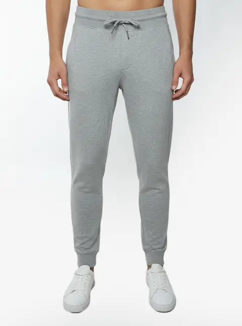 Moncler Grey Cotton Jersey Drawstring Joggers M