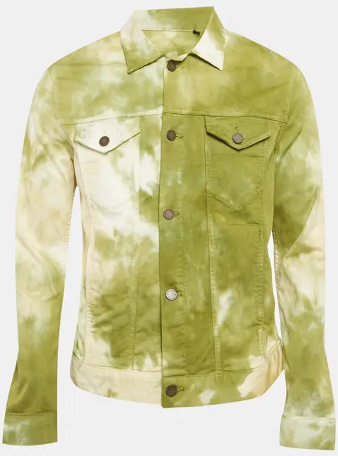 Monfrere Green Tie-Dye Cotton The Dean Jacket M
