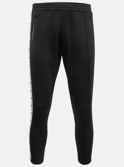 Moschino Couture Black Logo Side Strip Stretch Knit Track Pants S