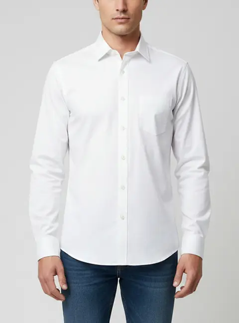 MM6 Maison Margiela White Poplin Button Up Shirt L