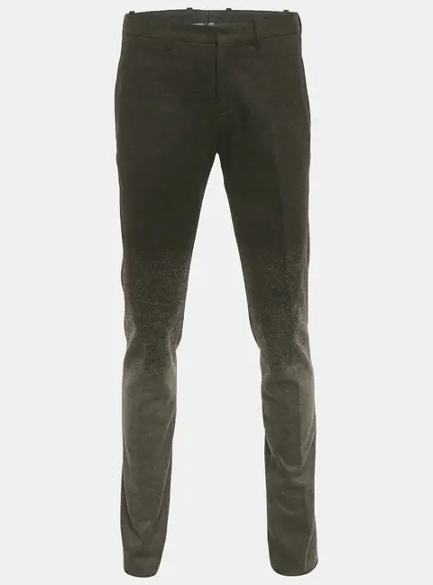 Neil Barrett Black Ombre Wool Skinny Fit Trousers L