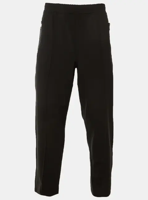 Neil Barrett Black Wool Blend Extra Low Rise Loose Fit Trousers S