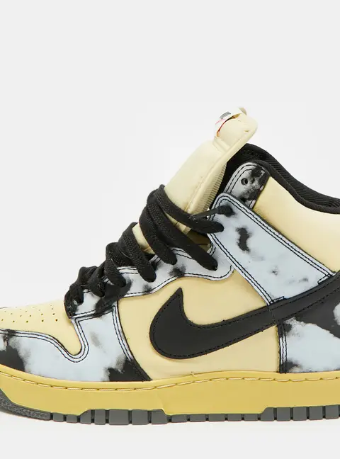 Nike Dunk 1985 Black Acid Wash Size 45 Multicolor Leather High Top Sneakers