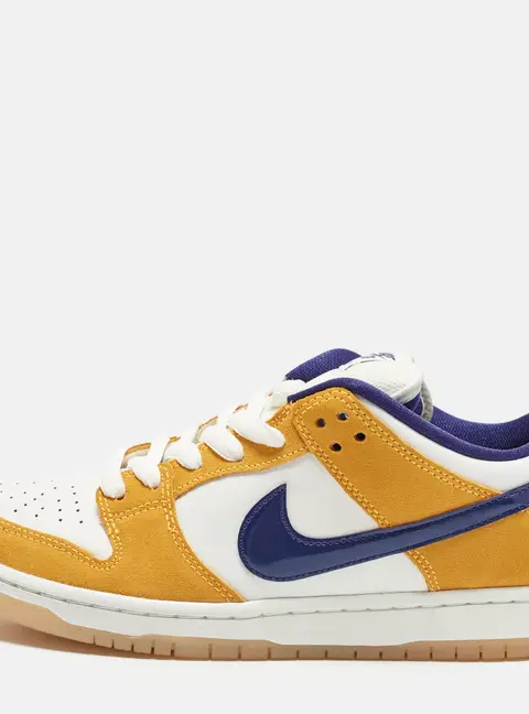 Nike SB Dunk Laser Orange Size 43 Multicolor Leather and Suede Low Top Sneakers