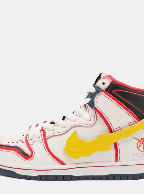 Nike Multicolor Leather SB Dunk High RX-0 Unicorn Gundam Sneakers Size 38