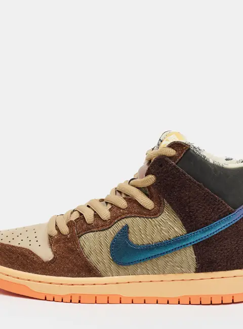 Nike SB Dunk Concepts Turdunken Size 40 Multicolor Nubuck Leather and Velvet High Top Sneakers