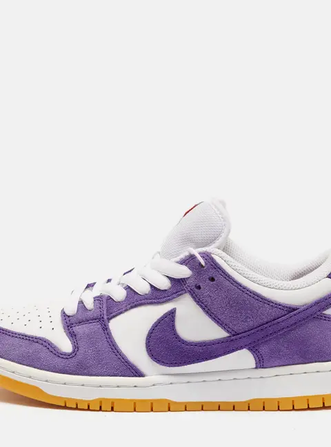 Nike SB Dunk Pro ISO Size 40 Purple/White Suede and Leather Low Top Sneakers