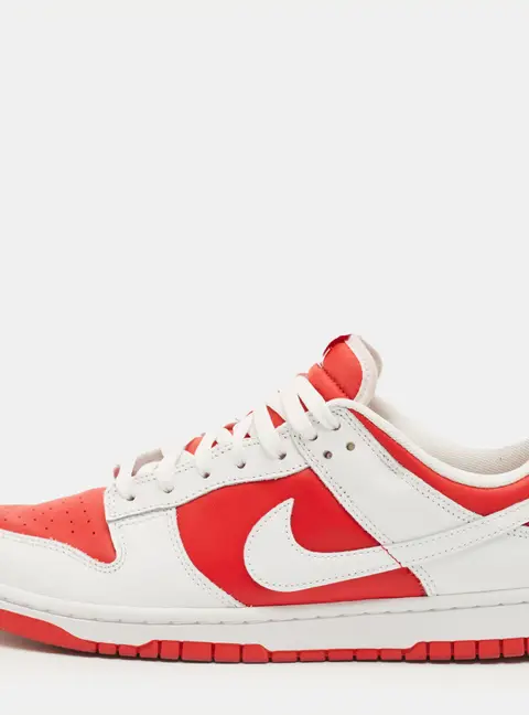 Nike Dunk Championship Red Size 45 White/Red Leather Low Top Sneakers