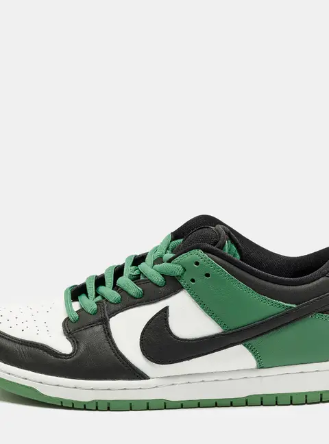 Nike SB Dunk Low Size 45 Tricolor Leather Lace Up Sneakers