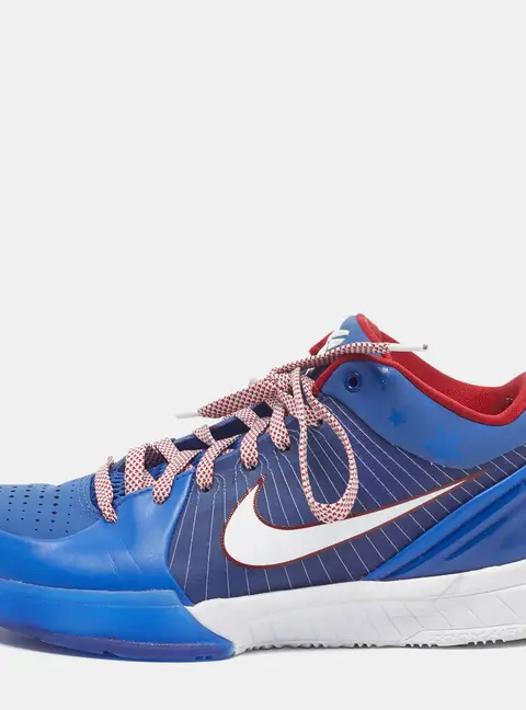 Nike Kobe 4 Protro Philly Size 40.5 Blue Faux Leather Low Top Sneakers