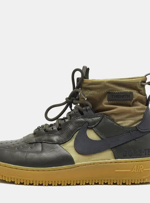 Nike Air Force 1 Winter Gore-Tex Sequoia Size 42.5 Dark Green Leather High Top Sneakers