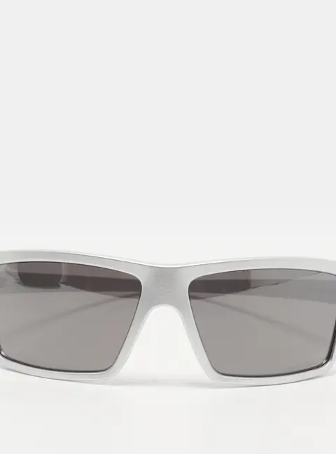 Oakley Matte Silver Polarized OO9129 1263 Cables Square Sunglasses