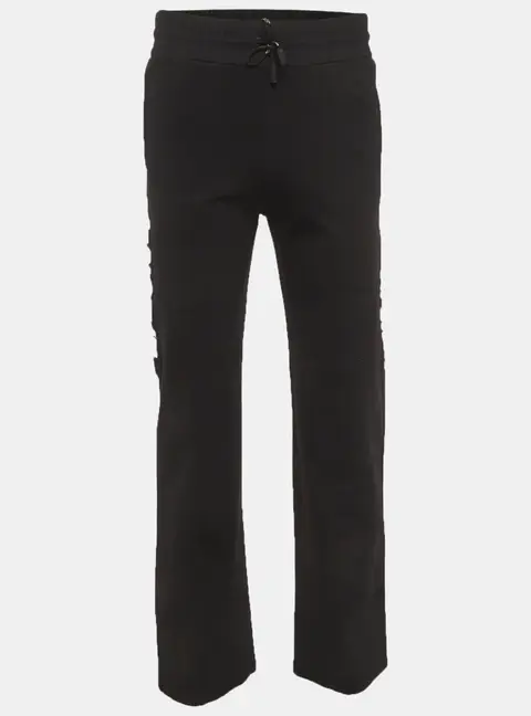 Off-White Black Jersey Side Logo Band Track Pants S