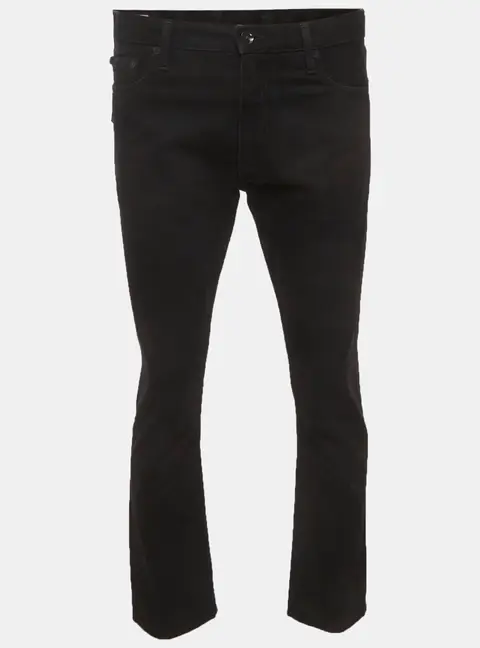 Off-White Black Denim Permanent Jeans M/Waist 33"
