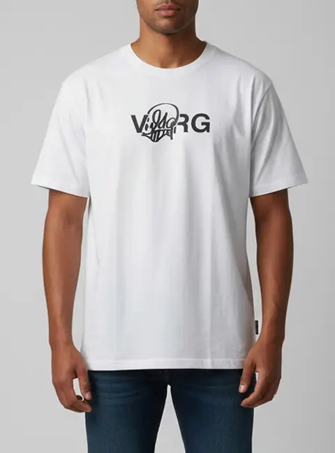 Off-White White Printed Jersey Short Sleeve T-Shirt XXL