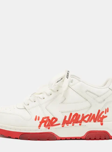 Off-White out of office Size 42 White Leather Lace Up Sneakers