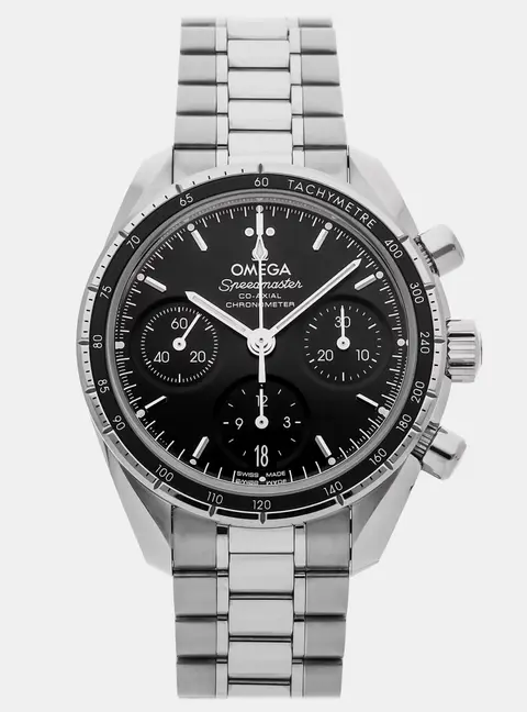 Omega Speedmaster 324.30.38.50.01.001 Black Stainless Steel Automatic Men's Watches 38mm