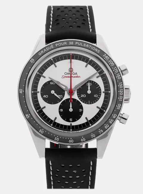 Omega Speedmaster Moonwatch Chronograph CK2998 311.32.40.30.02.001 Silver Dial Ceramic Manual Winding Men's Wristwatch 39.7 mm
