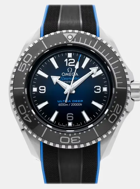 Omega Seamaster Planet Ocean 6000M Ultra Deep 215.32.46.21.03.001 Automatic Blue Dial Stainless Steel Men's Wristwatch 45mm