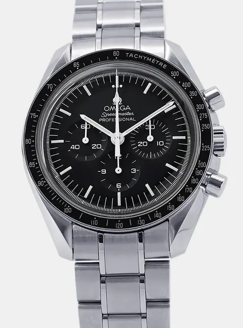 Omega Speedmaster Professional Moonwatch 311.30.42.30.01.005 Black Stainless Steel Manual Winding Men's Wristwatch 42mm