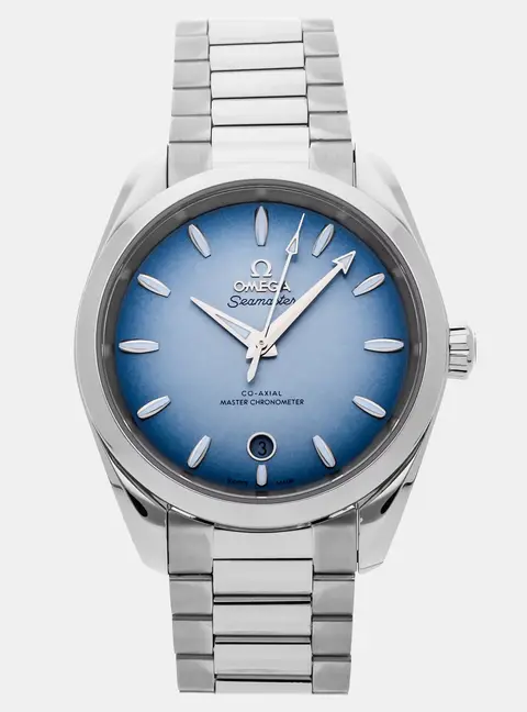 Omega Seamaster Aqua Terra 220.10.38.20.03.004 Blue Stainless Steel Automatic Men's Wristwatch 38mm
