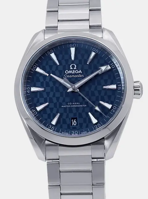 Omega Seamaster Aqua Terra 522.12.41.21.03.001 Blue Stainless Steel Automatic Men's Wristwatch 41mm