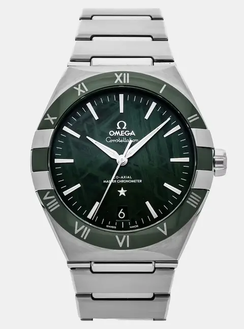 Omega Constellation 131.30.41.21.99.002 Green Stainless Steel Automatic Men's Wristwatches 41mm
