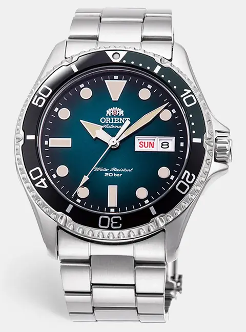 Orient Kamasu Maku III RA-AA0811E19B Green Dial Stainless Steel Men's Wristwatch 41.80 mm