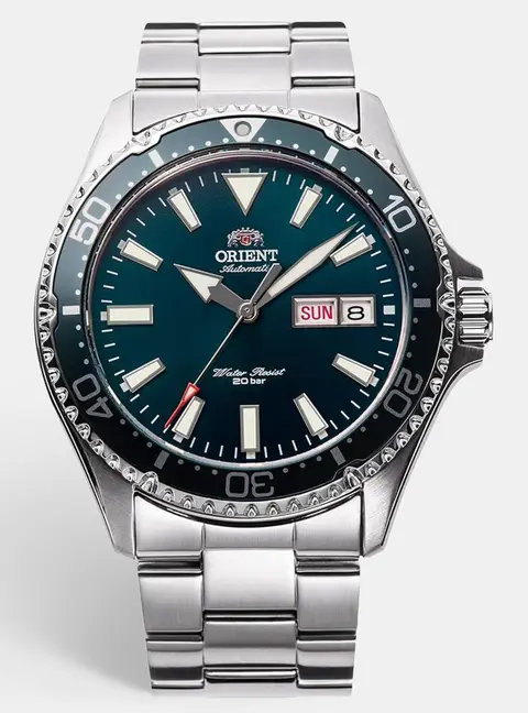 Orient Kamasu Mako III RA-AA004E19B Green Dial Stainless Steel Men's Wristwatch 43 mm