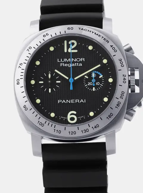 Panerai Luminor PAM00308 Black Stainless Steel Manual Winding Men's Wristwatch 44mm