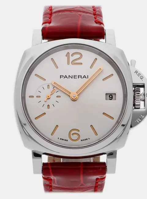 Panerai Luminor Due PAM 1248 silver stainless steel Men's Wristwatch 38 mm
